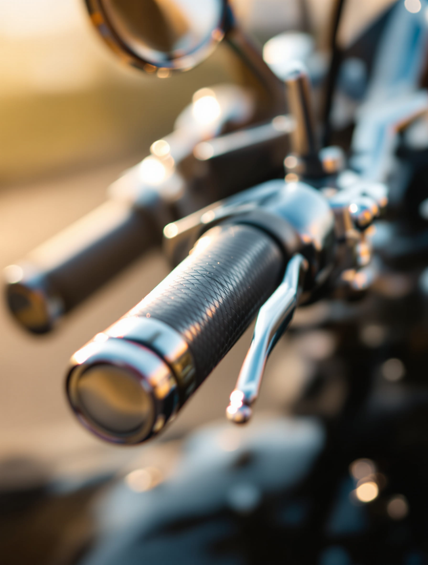 Cafe racer chrome details